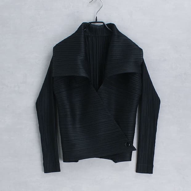 koibito misaki _ pleats wrap jacket