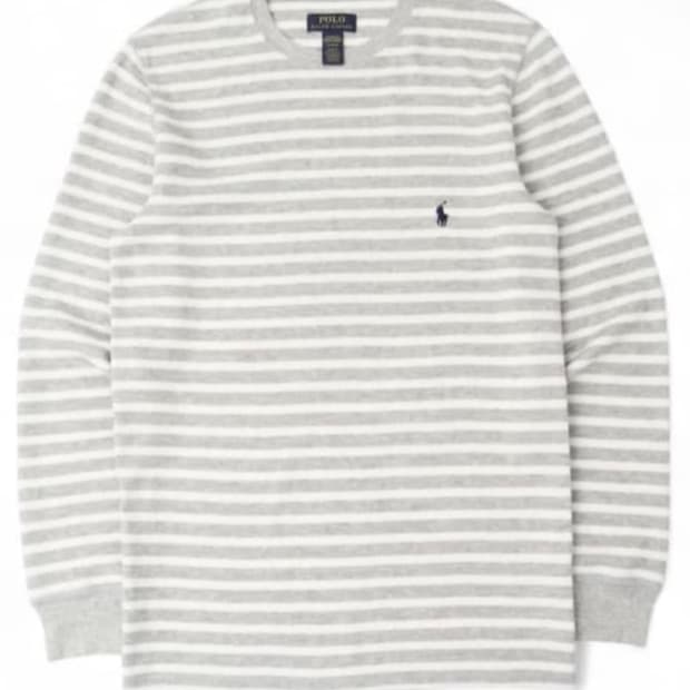 구해요!!)) 폴로 랄프로렌 그레이 스트라이프 롱슬리브 엄성현