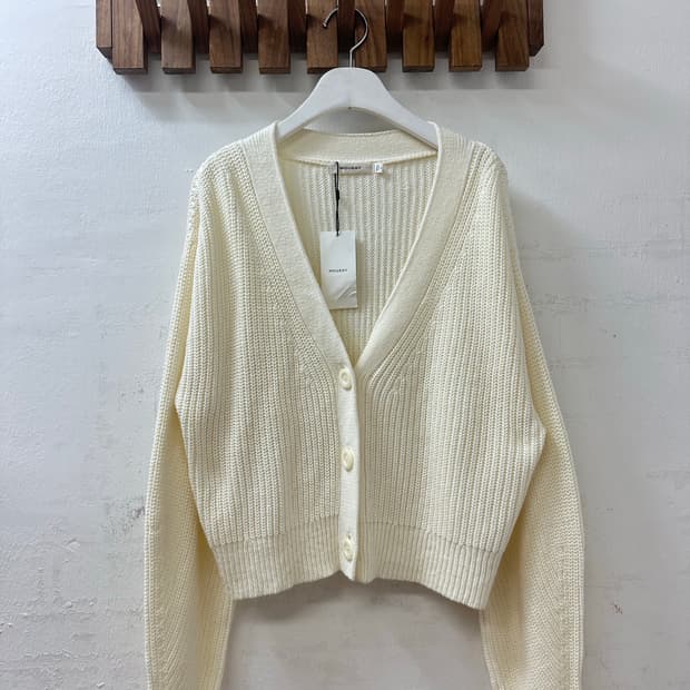 택있는 새상품 일본빈티지 MOUSSY 아이보리 모리걸 니트 가디건