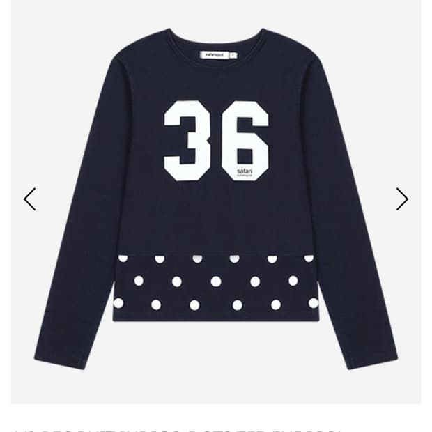 사파리스팟 인디고 도트 티 1/2 REC RUIT INDIGO DOTS