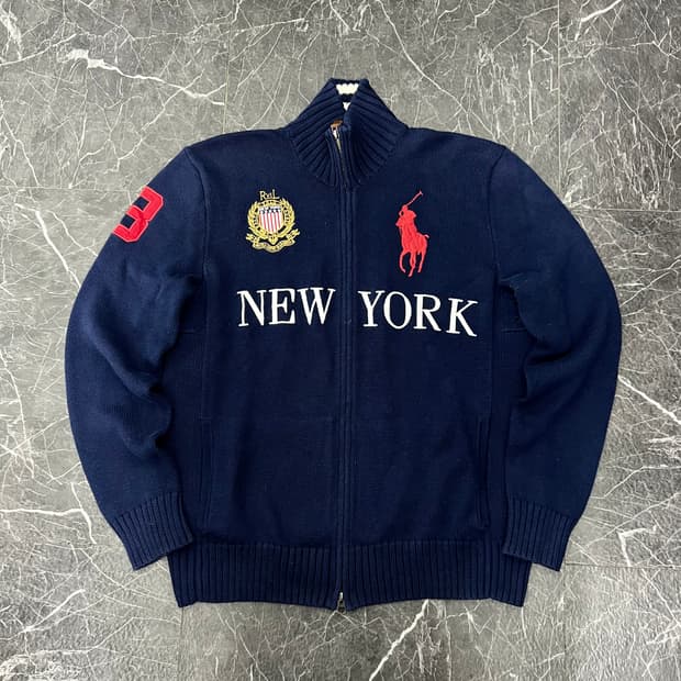 폴로랄프로렌 치프키프 뉴욕 투웨이 니트 집업