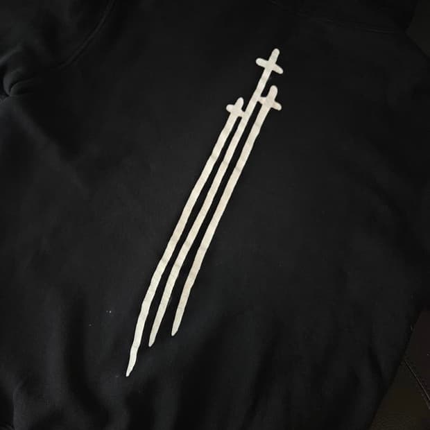 크롬하츠 3트리플크로스 헤비웨이트 와플 후드집업