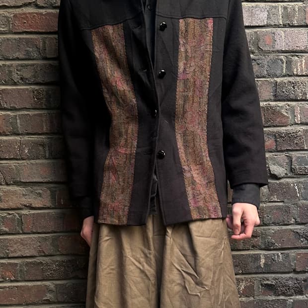 2000s JPN 니혼진 오리엔탈 블랙 셔츠자켓