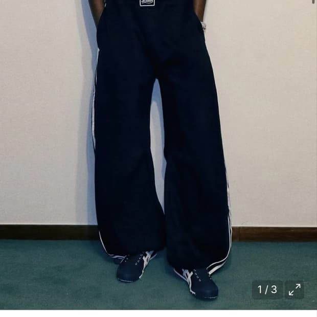 배드블러드 빌리 2 Way 커브드 조거 트라우져 네이비 xs