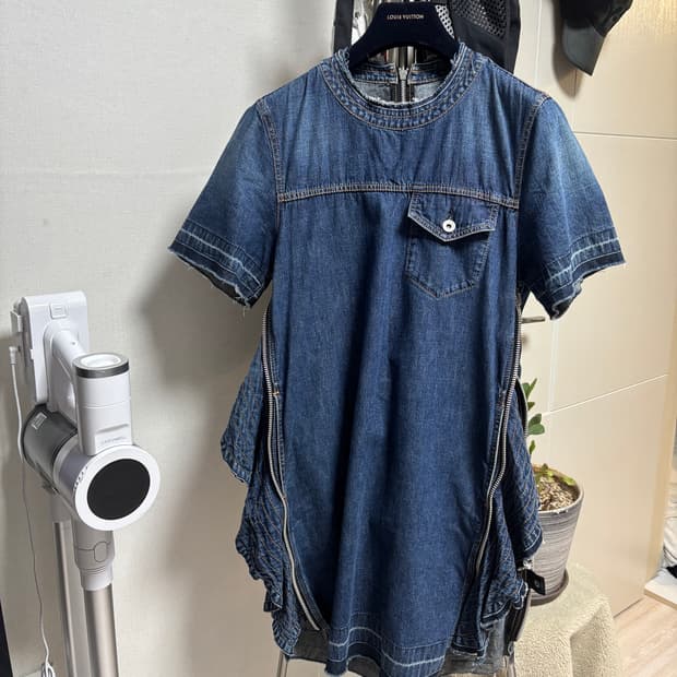 Sacai 데님 원피스 