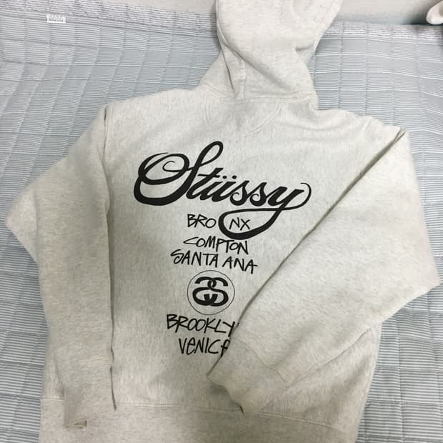 스투시 월드투어 후드 애쉬 헤더 2022