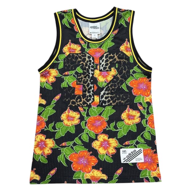 아디다스 제레미스캇 플라워 패턴 탱크탑 베스트 나시 XS
