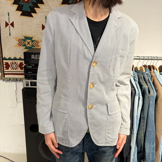 Ralph Lauren 스카이블루 스트라이프 블레이저