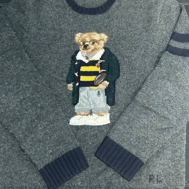 폴로 해리포터 베어 니트 그레이 L