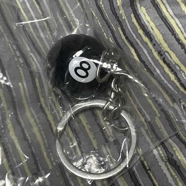 스투시 8볼 키링 블랙 새상품/정품