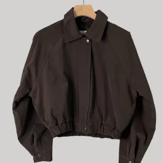 나탈리 숏 브라운 점퍼