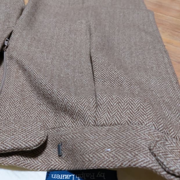 폴로 울 헤링본 구르카 팬츠