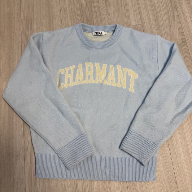 그로브 CHARMANT 하늘색 니트