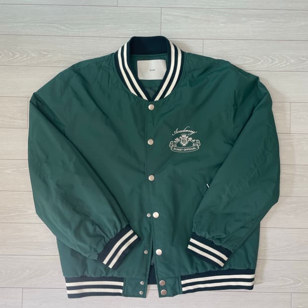 던스트 UNISEX VARSITY JACKET GREEN_UDJU3A11