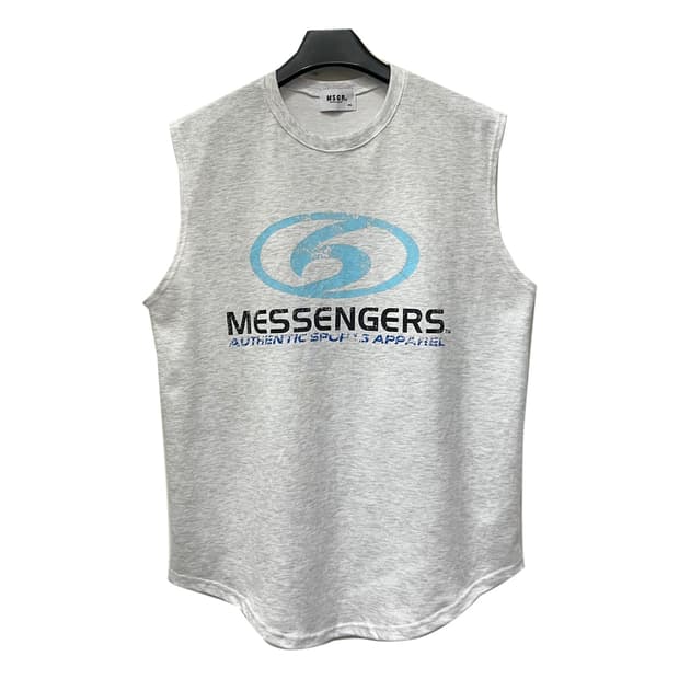 VTG MSGR 크랙 로고 나시티 2XL