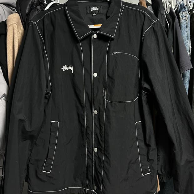 스투시 나일론 폴섬 나일론 자켓 블랙