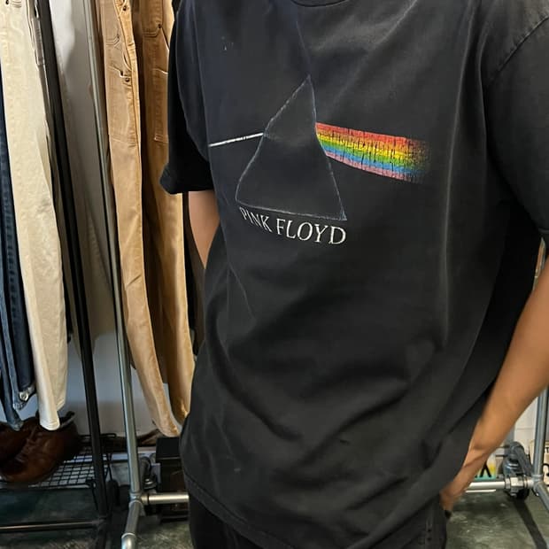 00s [XL] 핑크 플로이드 다크사이드 오브 더문 프리즘 빈티지 밴드티