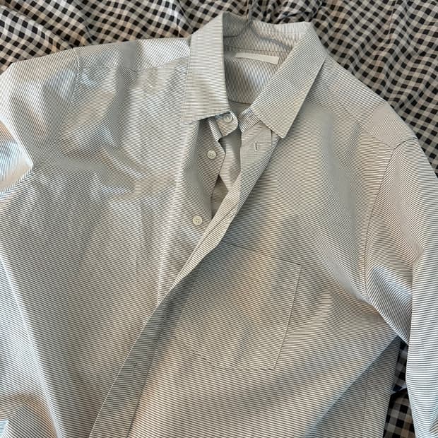 (50) Aieul cop shirts /white stripe