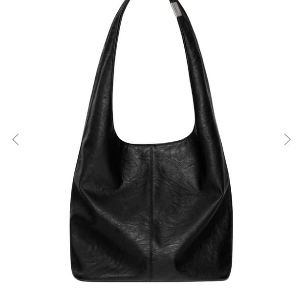 글로니 레더 숄더백 블랙 G LEATHER SHOULDER BAG