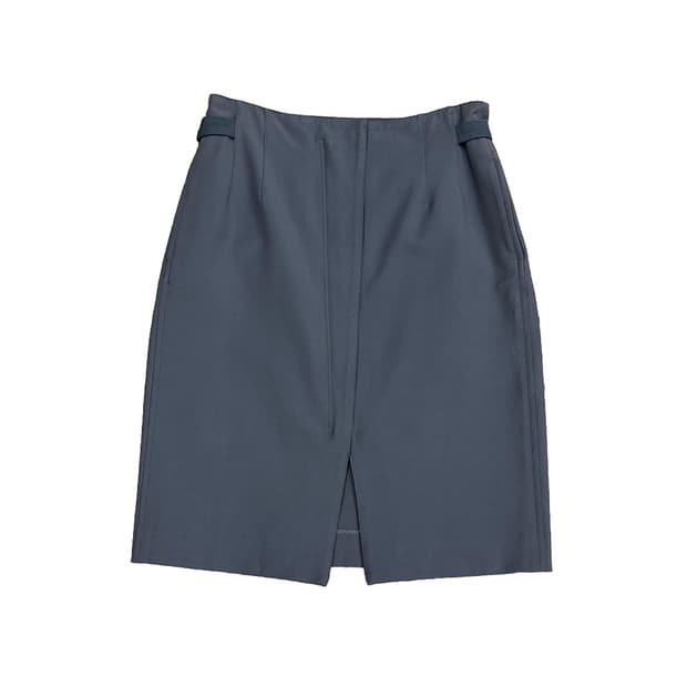 아르마니 꼴레지오니 벨티드 프론트 지퍼 스커트