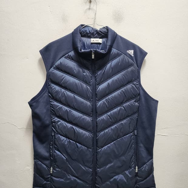 아디다스 골프 네이비 구스다운 패딩조끼 