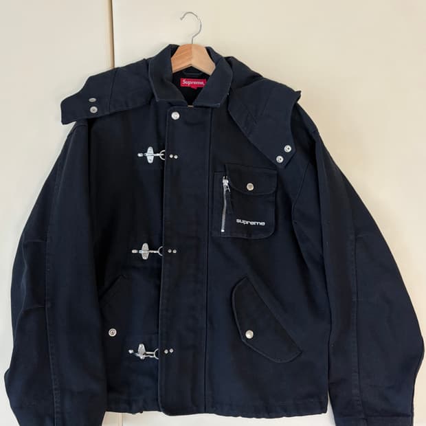 슈프림 캔버스클립 자켓