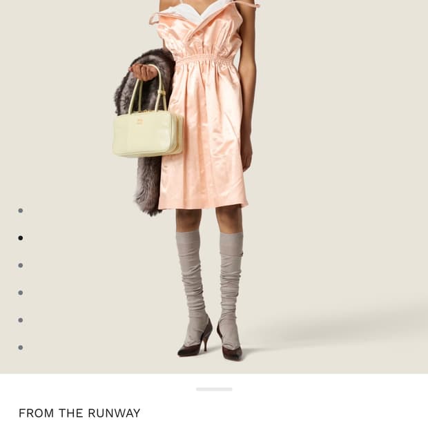 [미착용.거의새것] 미우미우 25 홀리데이에디션 새틴드레스 38