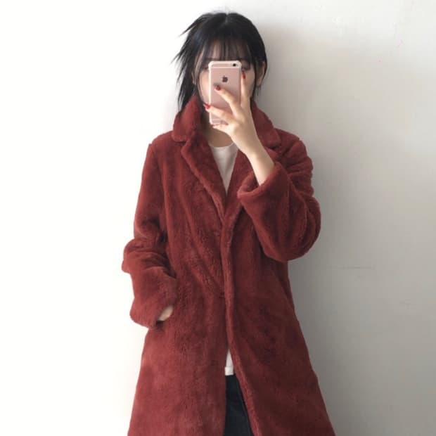 미스치프 퍼 코트