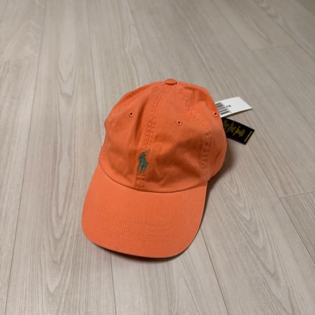 폴로 치노 볼캡 오렌지 주황색