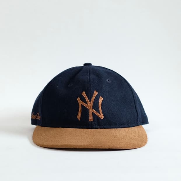 에임레온도르 x 뉴욕 양키즈 울 스웨이드 투톤 모자