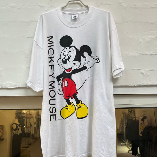 Disney 미키마우스 프린팅 반팔티 XL