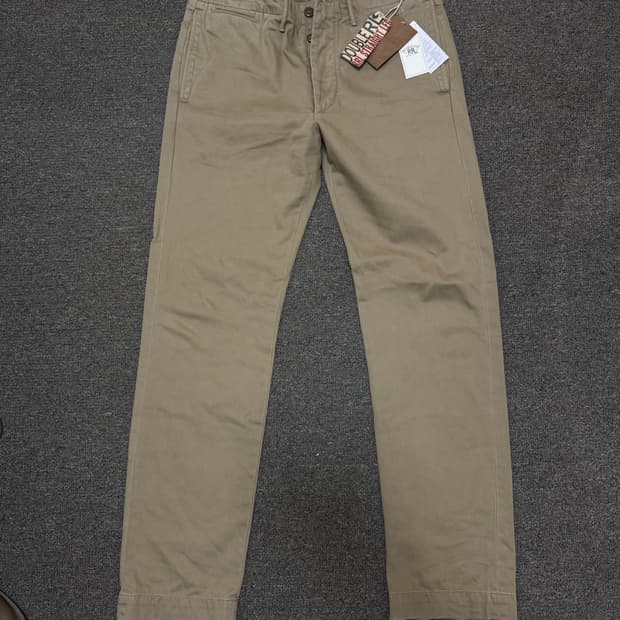 Rrl 오피서 치노 밀리터리카키 32x32