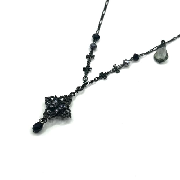 Annasui black&purple rosebutterfly cross