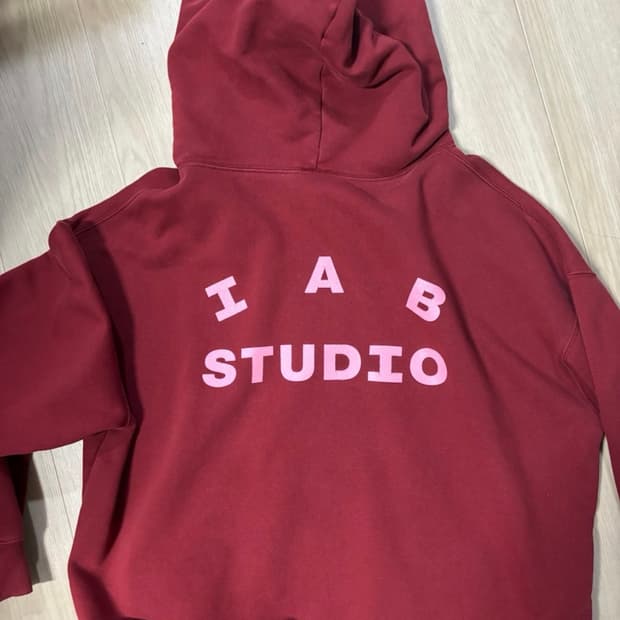 아이앱스튜디오 후드티 라즈베리 L