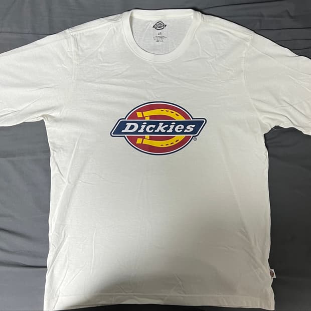 디키즈 로고 티셔츠 White Lsize