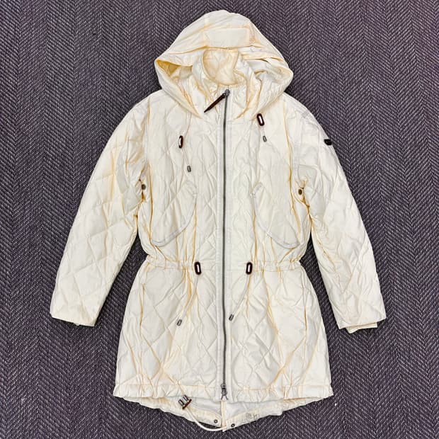 폴로 누빔 롱패딩