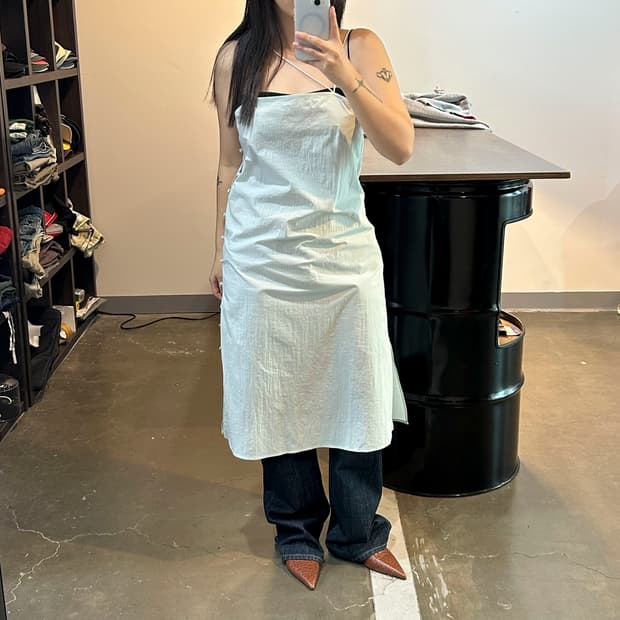 레이어드 나일론 원피스