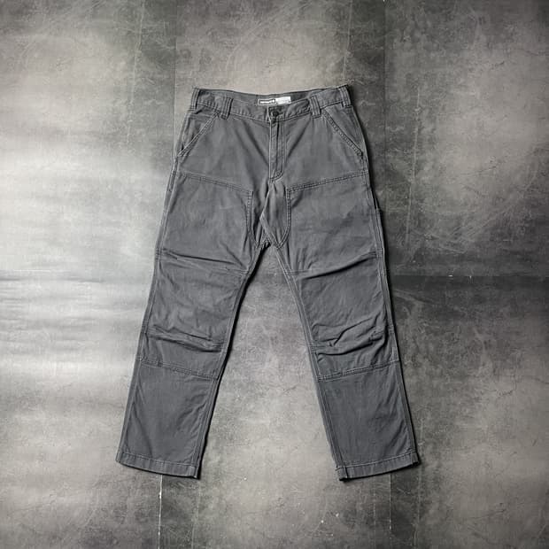 CARHARTT 칼하트 빈티지 그레이 더블니 워크 팬츠 A00820