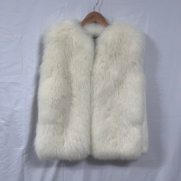 이브살로몬(YVES SALOMON) 토끼털 & 여우털 퍼 조끼