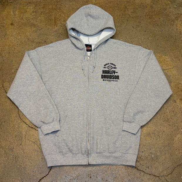 00s 미국 빈티지 할리데이비슨 후드티 후드집업