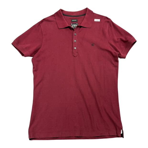 ✨ (바배) 디젤 버건디 PK 카라 반팔티 