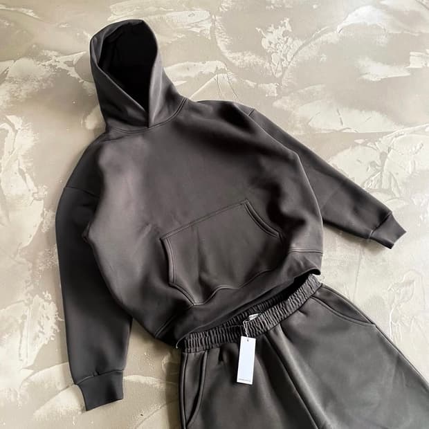 SWEATSCOLLECTIVE cozy 후드집업 커피 S