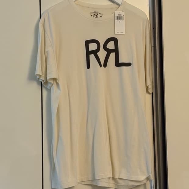 RRL 더블알엘 렌치 로고 화이트