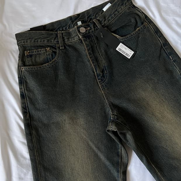 [48] 노이어 디스트로이드 플레어 데님 팬츠