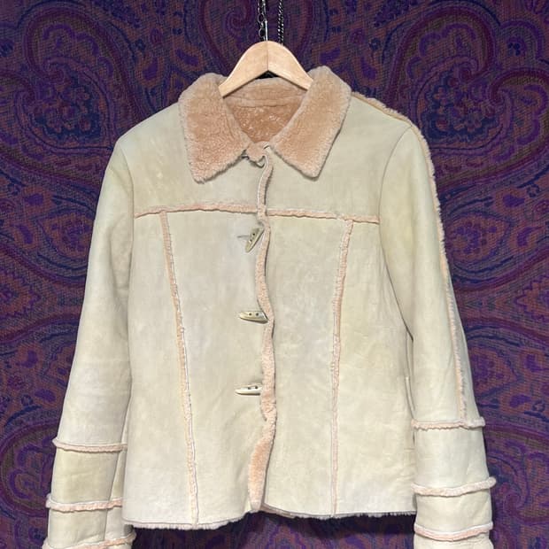 여자 스웨이드 양털 무스탕 떡볶이 자켓