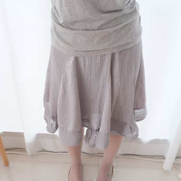 Cauliflower gather skirt