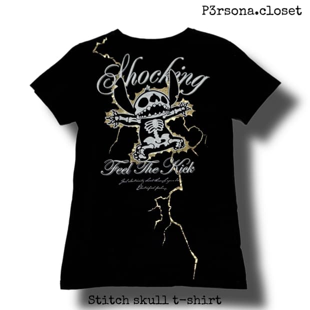 Stitch skull t-shirt