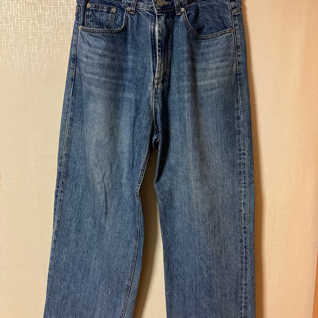 유스 세미와이드 데님팬츠