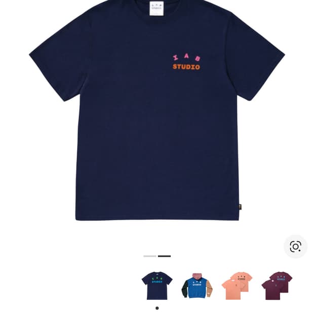IAB Studio x JTBC 티셔츠 네이비