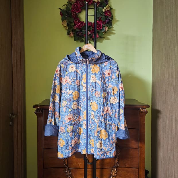 오일릴리 린넨100 리버시블 바람막이 